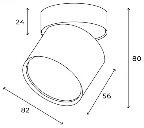 Накладной светильник Hesby Lighting Mysen HSBL_0179 (220V, круглые)