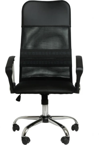 Кресло King Style "Kingstyle Fir GTP CH" арт.РМК 001.690,DMS крестовина хром ткань сетка ткань TW черный/черный