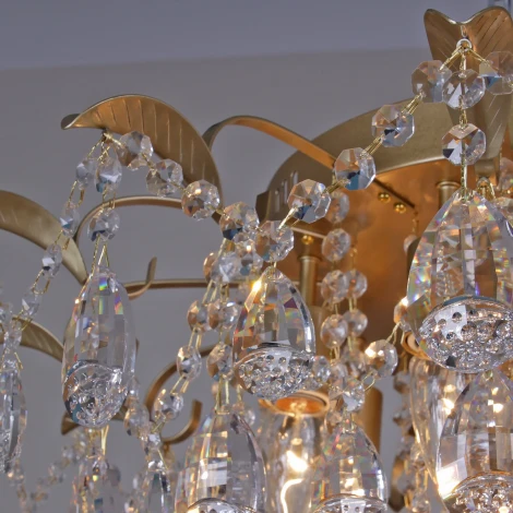 Потолочная люстра хрустальная Reluce 04035-0.3-07 MATT GOLD (220V)