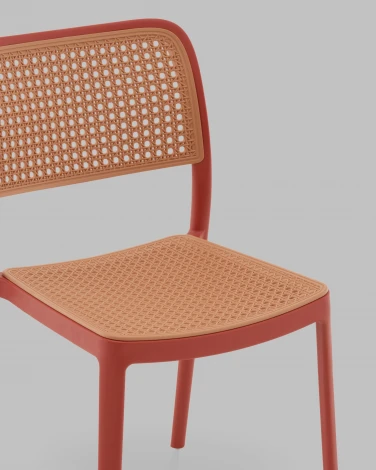 Стул Yona пластиковый красный Stool Group арт.УТ000040841