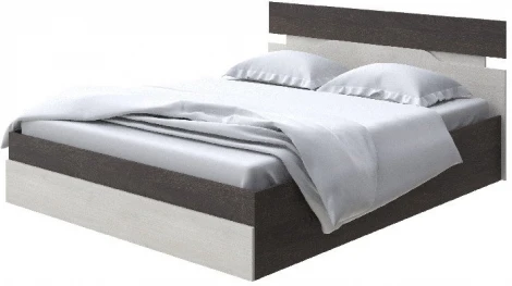 Без бренда Кровать Milton с подъемным механизмом (ЛДСП Дуб Кантербери/Дуб Шамони светлый (124)) 140x190