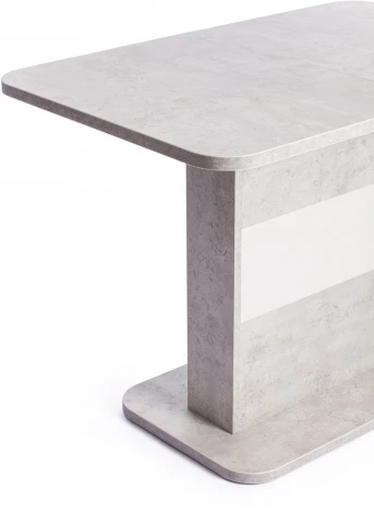 Стол обеденный SMART ЛДСП, 105-140х68,6х75 см, Белый бетон/Белый Tetchair 18993