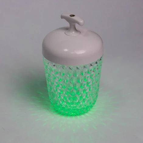 Настольный светодиодный светильник Escada Vibe 10255/L LED 2Вт, 3000K RGB, с ПДУ, пластик, белый (220V, круглые)