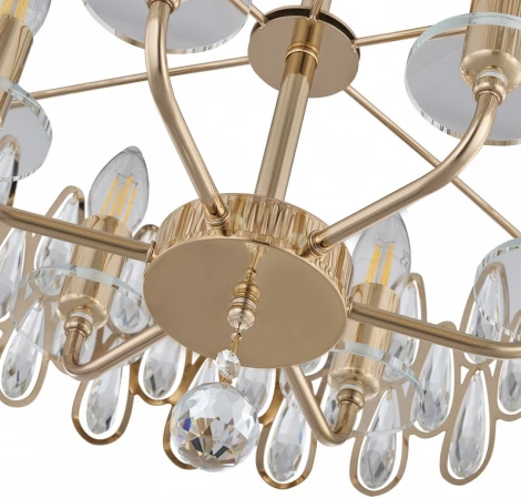 Потолочная люстра хрустальная на штанге Arte Milano Sorrento-2009 372009/6/80/490 GD (220V)