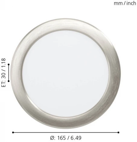 Встраиваемый точечный светильник Eglo Fueva 5 99154 (LED, 220V, круглые)