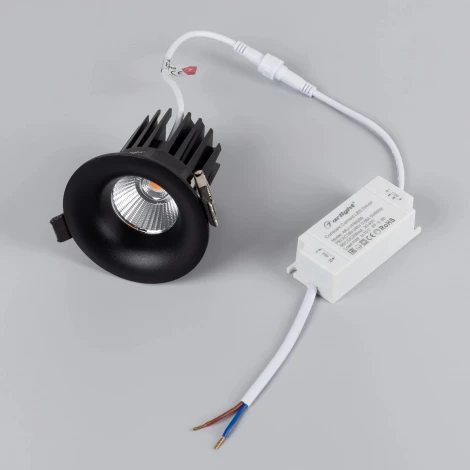 Встраиваемый точечный светильник MS-FOGGY-BUILT-R86-10W Warm3000 (BK, 36 deg, 230V) (Arlight, IP54 Металл) 044628 (LED)