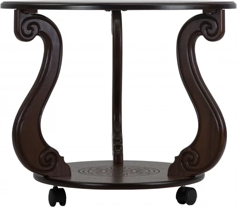 Стол журнальный Грация (С) на колесах темно-коричневый от фабрики Mebelik