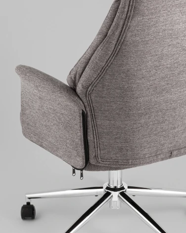 Кресло офисное TopChairs Neoma темно-серый ткань УТ000041773