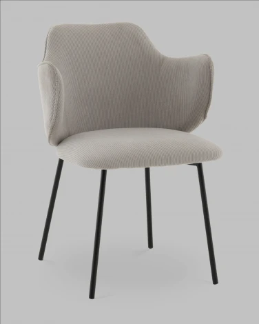 Стул Джиннет NEW велюр светло-серый 2 шт. Stool Group УТ000042475