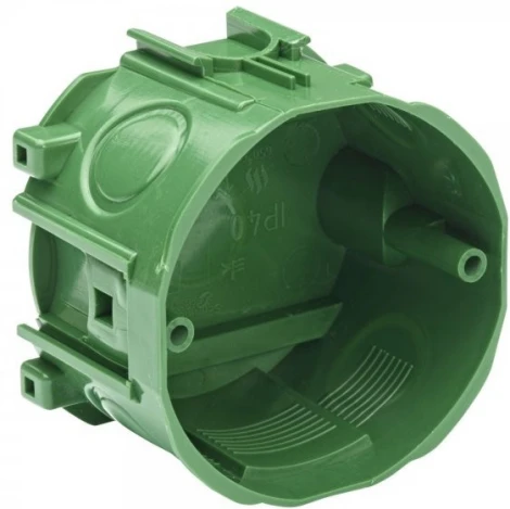 Коробка монтажная под бетон без винтов (зеленый) IP40 Systeme Electric Multifix Modulo LEX1420571MR