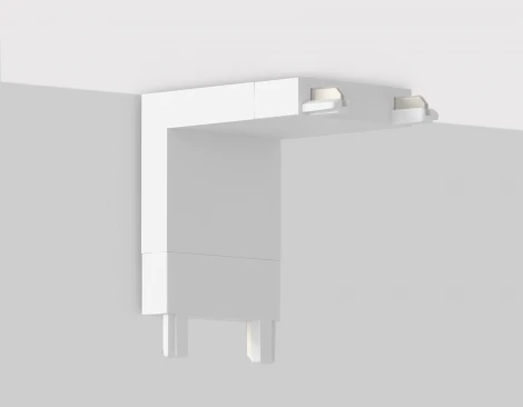 Коннектор угловой внутренний для накладного шинопровода Magnetic Ultra Slim Ambrella Track System GV1103