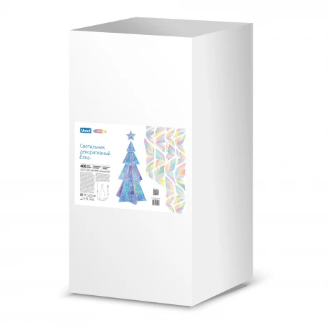 Светильник декоративный «Ёлка». 400 светодиодов, цвет корпуса радужный Uniel ULD-R502 220V XMAS TREE