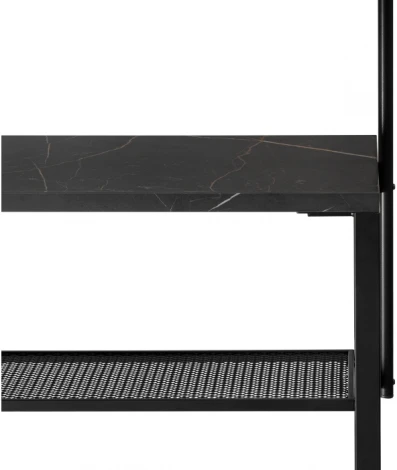 Барный стол Woodville Нари 120х50х171 файерстоун / черный матовый 554137