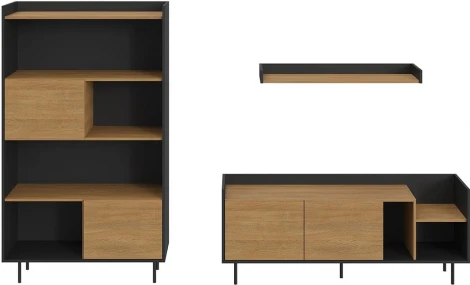 Композиция Look 18 (ЛДСП/Черный) ОГОГО Обстановочка! арт.846113