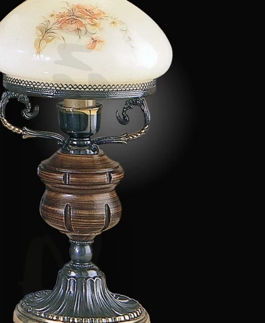 Интерьерная настольная лампа Reccagni Angelo P 2812 M (220V, цветы, под старину)