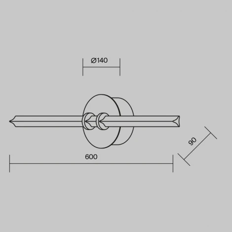 Настенный светильник Maytoni Plume MOD340WL-L10BS3K (LED, 220V)
