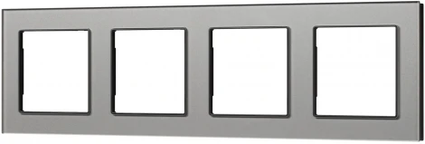 Рамка стеклянная FRM-GLARE-GS-4-GR (Arlight) 043804