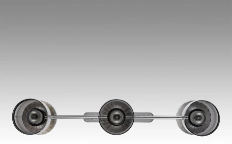 Потолочная люстра на штанге Lumion Tauna 8114/6 хром/дымчатый, металл/стекло G9 3*30W + E14 3*40W 220V