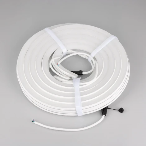 Светодиодная лента герметичная MOONLIGHT-PRO-SIDE-X336-20x20mm 24V RGBW-Day (12 W/m, IP67, 10m, wire x2) (Arlight, Вывод боковой) 054985