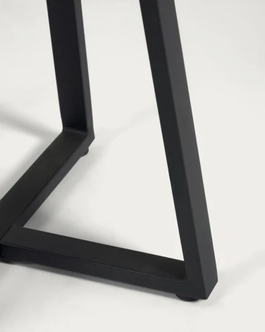 Стол уличный La Forma (ex Julia Grup) Tella (Черный/ Сталь,Металл,Терраццо)