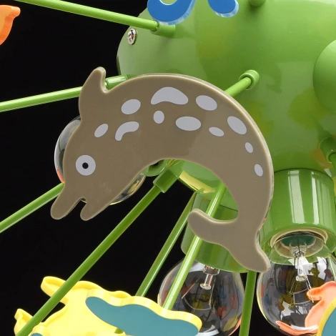 Потолочная люстра MW-Light Улыбка 365014605 (для детской, 220V, для девочки, для мальчика, рыбки)