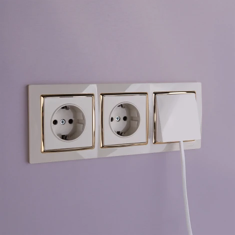 Розетка с заземлением (слоновая кость) Werkel W1171003 (a051490)