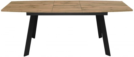 Стол DikLine XL160 Дуб галифакс ,опоры черные