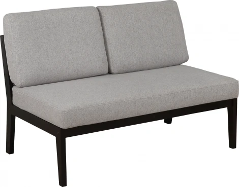 Диван-скамья Массив мягкая ткань серый, каркас венге Mebelik арт.007550