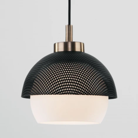 Подвесной светильник Eurosvet Nocciola 50106/1 античная бронза/черный (220V, на проводе, шар)