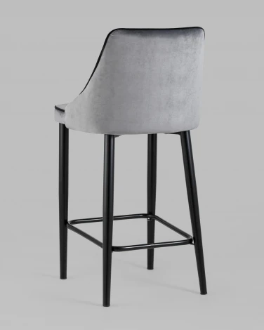 Стул полубарный Stool Group Коби велюр серый УТ000025305