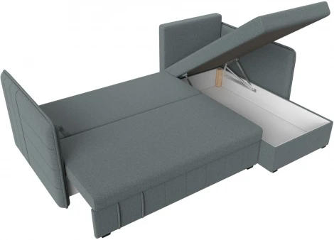 Диван угловой Слим правый угол (Серый/Рогожка) Лига Диванов арт.121149