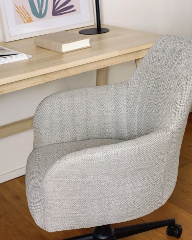 Обеденный стул La Forma (ex Julia Grup) Madina (Серый/ Пластик,Металл,Полипропилен,Пена,Сталь)