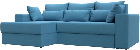 Диван угловой Майами левый угол (Голубой/Рогожка) Лига Диванов арт.121160L