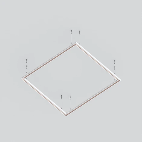 Шинопровод под гипсокартон накладной/подвесной магнитный белый 2м Maytoni Busbar trunkings Exility TRXM034-R-412W (48V)