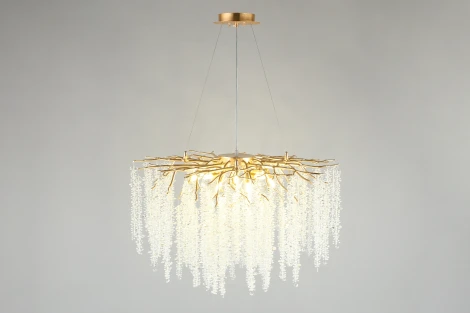 Подвесная люстра Aployt Paulina APL.848.03.13 (220V, хрусталь, на тросе, ветки)