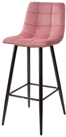 Барный стул M-City LECCO UF910-07 PINK, велюр