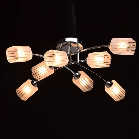 Потолочная люстра DeMarkt Олимпия 638011808 (220V, узор в полоску)