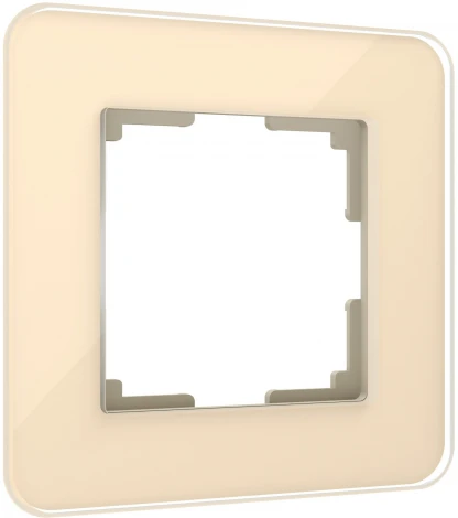Рамка на 1 пост Elite (айвори, стекло) Werkel W0012443 (a057882)