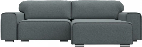 Диван угловой Лига-029 правый угол (Серый/Рогожка) Лига Диванов арт.121932