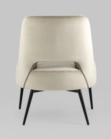 Кресло Stool Group лаунж Бостон велюр бежевый УТ000035317