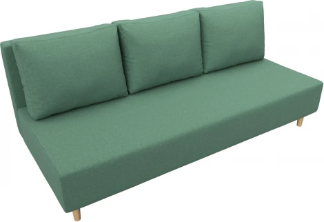 Диван прямой Лига-033 (Зеленый/Рогожка) Лига Диванов арт.124196