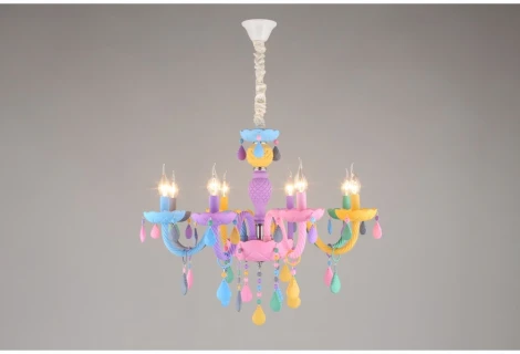 Подвесная люстра Omnilux Cavaglia OML-65803-08 (для детской, 220V, подсвечник, свеча, для девочки)
