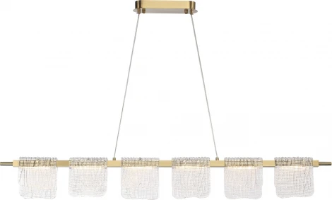 Подвесной сетильник ST Luce Voile SL6021.203.36 золотистый/прозрачный LED 1*36W 4000K (220V, на проводе)