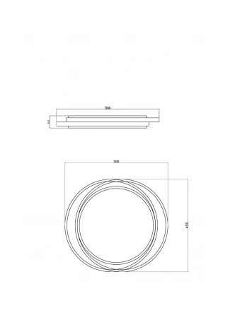 Потолочный светильник светодиодный с пультом Freya Lisoa Market FR10031CL-L98W