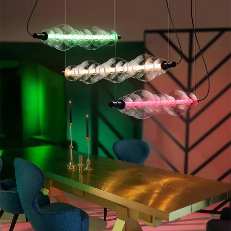 Подвесной светильник Zoom L140 ImperiumLoft Zoom01 (202712-23) (LED, 220V, на тросе, шар, бусы)