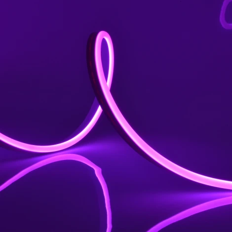 Светодиодная гибкая герметичная лента Neon 15 м. Neon ULS-N11-2835-120LED/m-8mm-IP67-DC24V-10W/m-15M-PURPLE катушка в герметичной упаковке