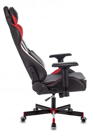 Кресло игровое Zombie VIKING TANK черный/красный/белый эко.кожа с подголов. крестовина металл