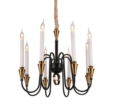 Подвесная люстра PL5823-6 BK+AB Мелодия Света PL1N 000067330