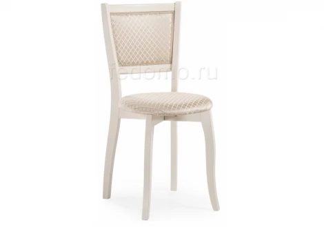 Деревянный стул Woodville Валери молочный / ромб 450679