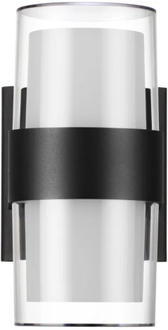 Настенный светильник уличный Novotech Opal 359298 STREET черный IP65 LED 16W 4000K 220V (круглые)